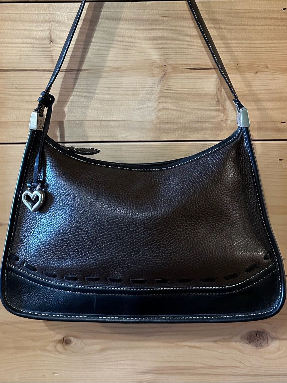 Vintage Brighton bag 90’s western luxury silver tone embellishments leather